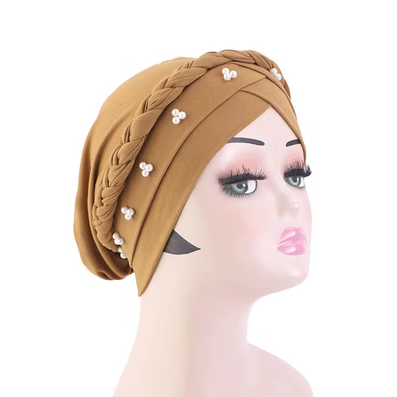 360 Beaded Braid Turban